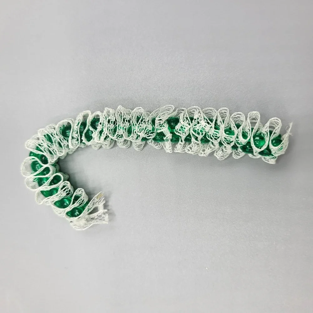 Vintage Beaded Candy Cane Ornaments Lot of 5 Christmas Holiday Tree Decor